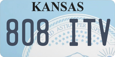 KS license plate 808ITV