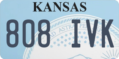 KS license plate 808IVK