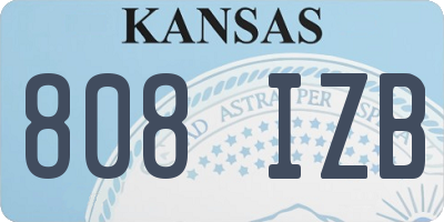 KS license plate 808IZB