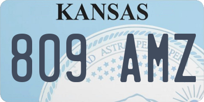 KS license plate 809AMZ