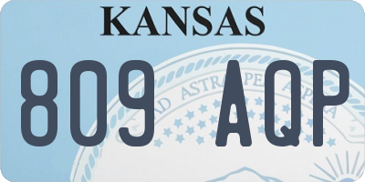 KS license plate 809AQP