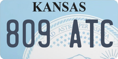 KS license plate 809ATC