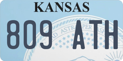 KS license plate 809ATH