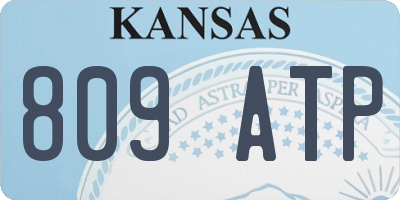 KS license plate 809ATP