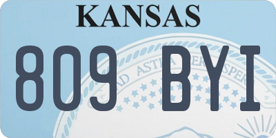 KS license plate 809BYI