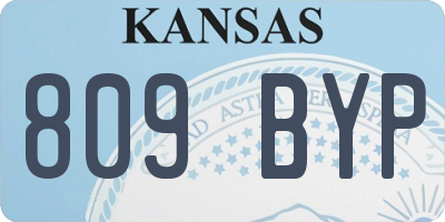 KS license plate 809BYP