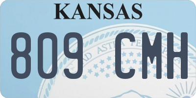 KS license plate 809CMH