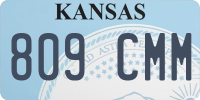 KS license plate 809CMM