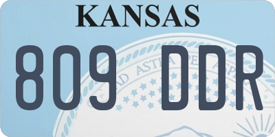 KS license plate 809DDR