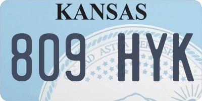 KS license plate 809HYK