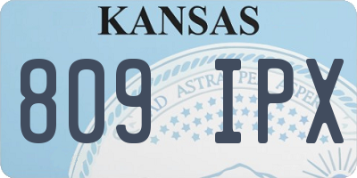 KS license plate 809IPX