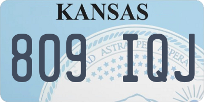 KS license plate 809IQJ