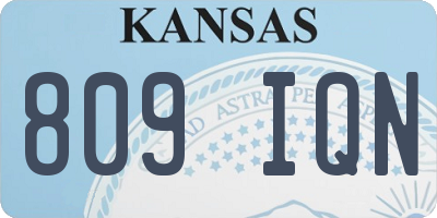 KS license plate 809IQN