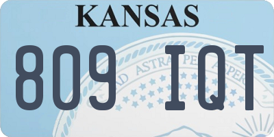 KS license plate 809IQT