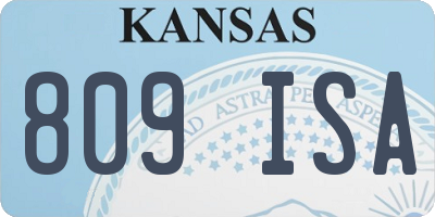 KS license plate 809ISA