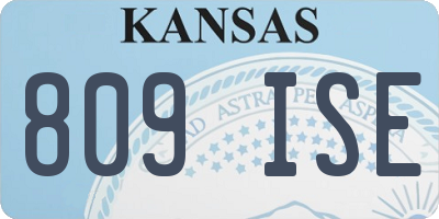KS license plate 809ISE