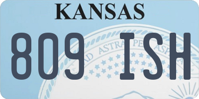 KS license plate 809ISH