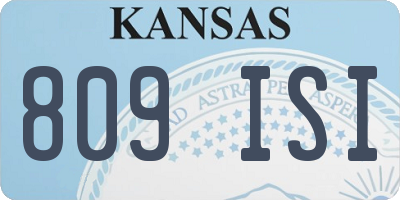 KS license plate 809ISI