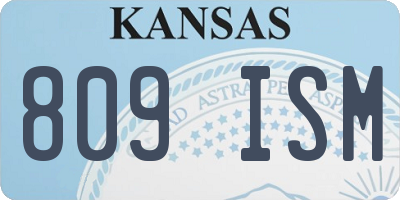 KS license plate 809ISM