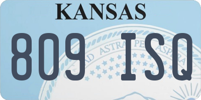 KS license plate 809ISQ