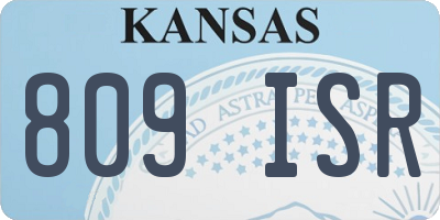 KS license plate 809ISR