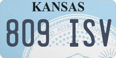 KS license plate 809ISV