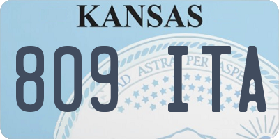 KS license plate 809ITA