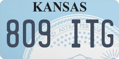 KS license plate 809ITG
