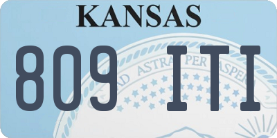 KS license plate 809ITI