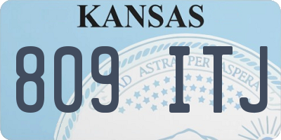 KS license plate 809ITJ
