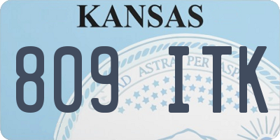 KS license plate 809ITK