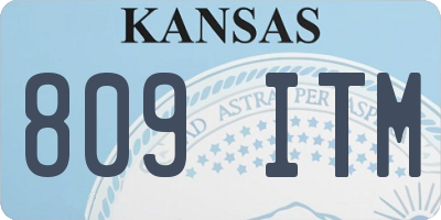 KS license plate 809ITM