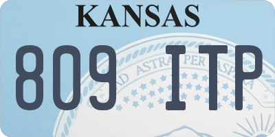 KS license plate 809ITP