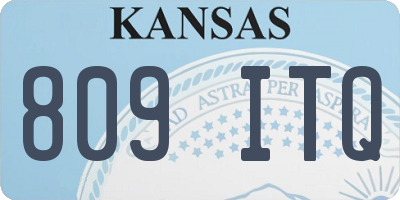 KS license plate 809ITQ