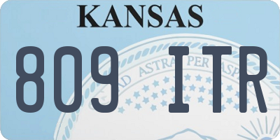 KS license plate 809ITR
