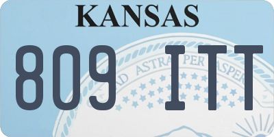 KS license plate 809ITT