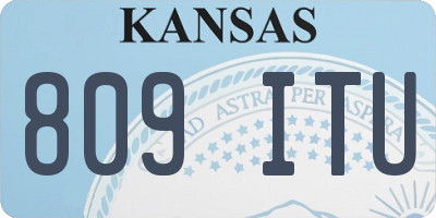 KS license plate 809ITU