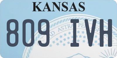KS license plate 809IVH