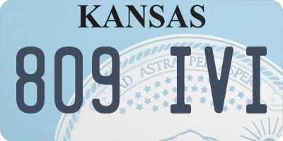 KS license plate 809IVI