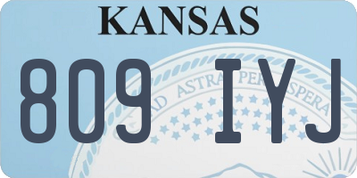 KS license plate 809IYJ