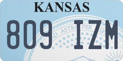KS license plate 809IZM