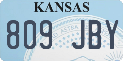 KS license plate 809JBY