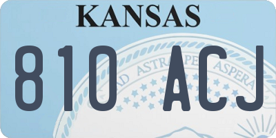 KS license plate 810ACJ