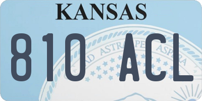 KS license plate 810ACL