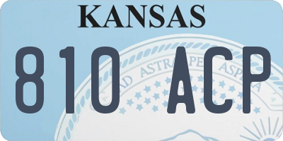 KS license plate 810ACP