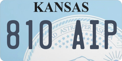 KS license plate 810AIP