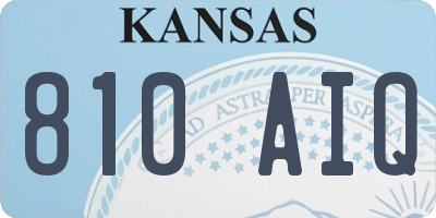 KS license plate 810AIQ