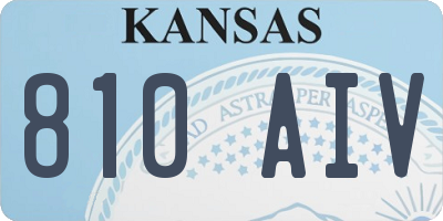 KS license plate 810AIV