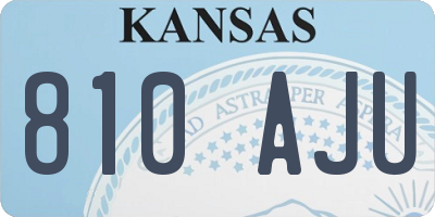 KS license plate 810AJU
