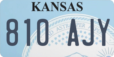 KS license plate 810AJY